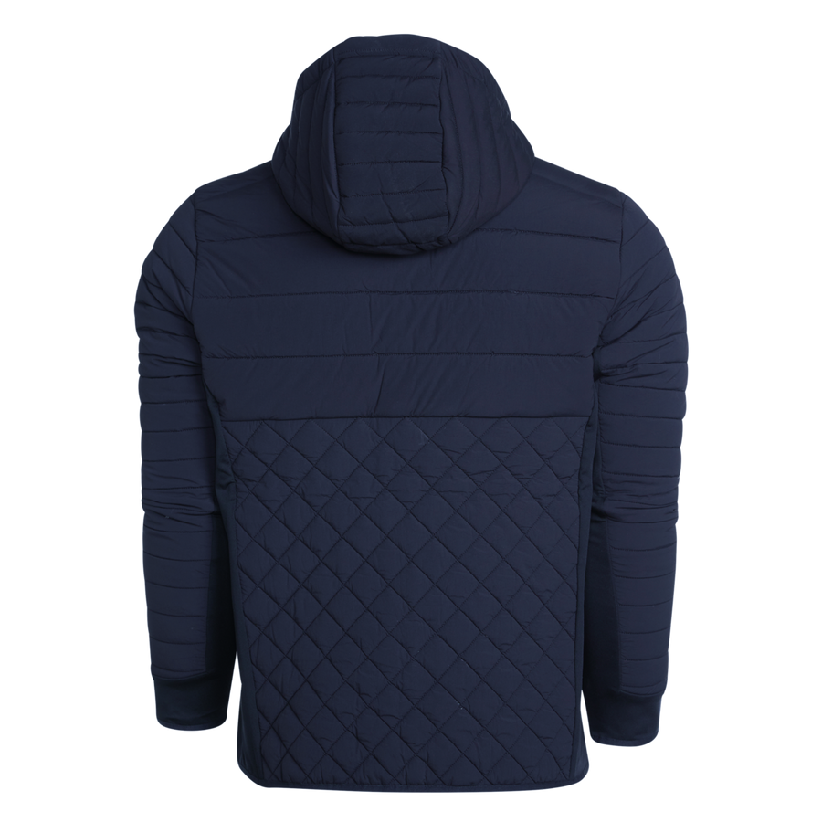 Men's Pure Color Hooded Warmth Jacket