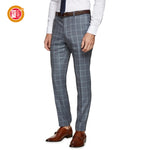 Men's Classic Dark Gray Plaid Golf Pants