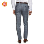 Men's Classic Dark Gray Plaid Golf Pants