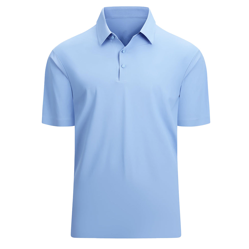 Men's Slim-fit Pure Color Golf Polo