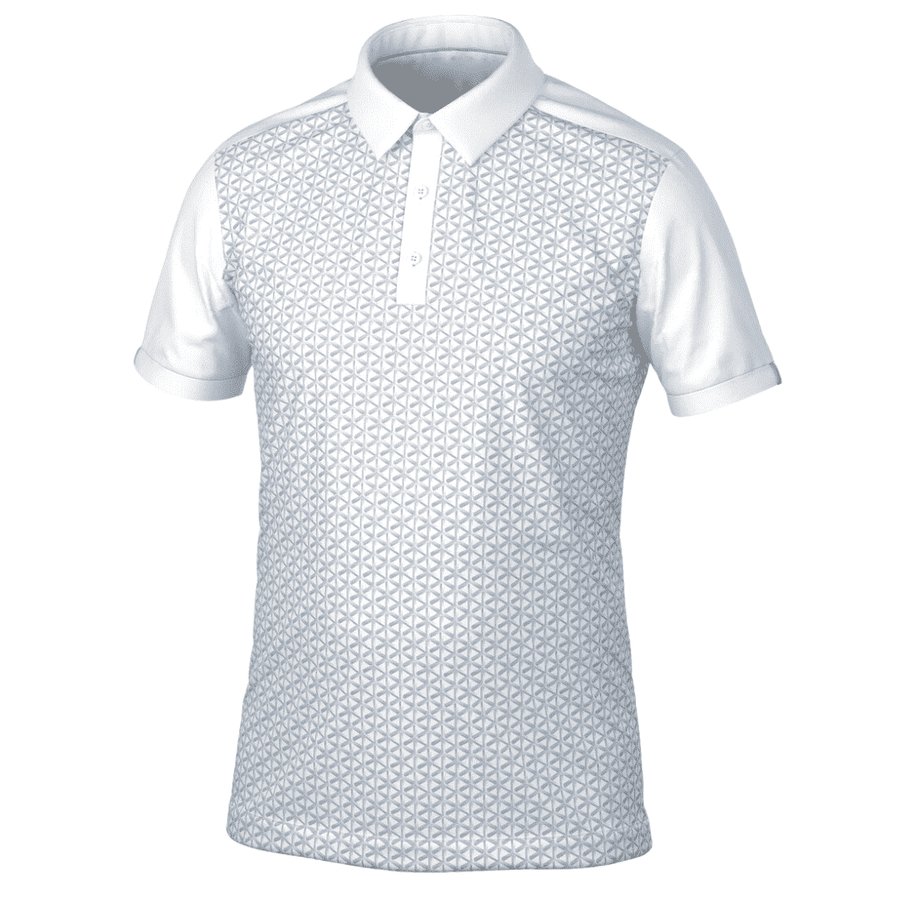 Men's Performance Pattern Print Golf Polo
