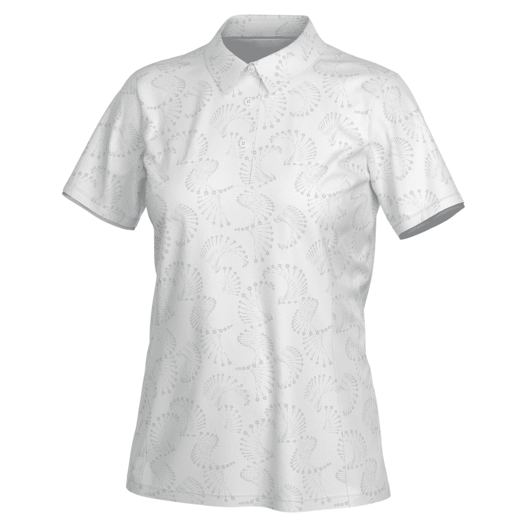 Women's Classic Pattern Print Golf Polo