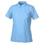 Women's Classic Pattern Print Golf Polo