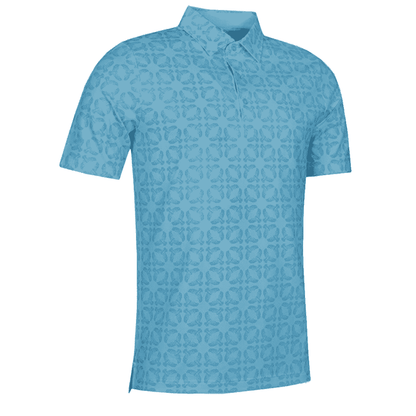 Men's Full Pattern Print Golf Polo