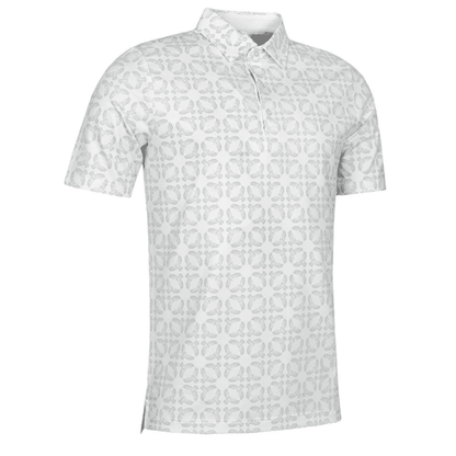 Men's Full Pattern Print Golf Polo