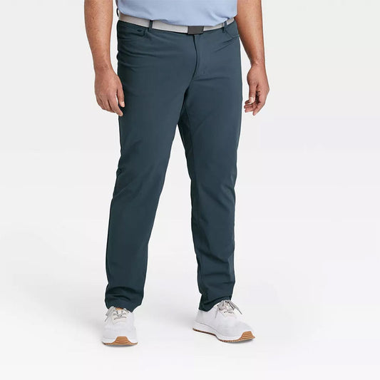 Quick-Dry Winter Golf Pants for Men with Stretch Polyester-Spandex