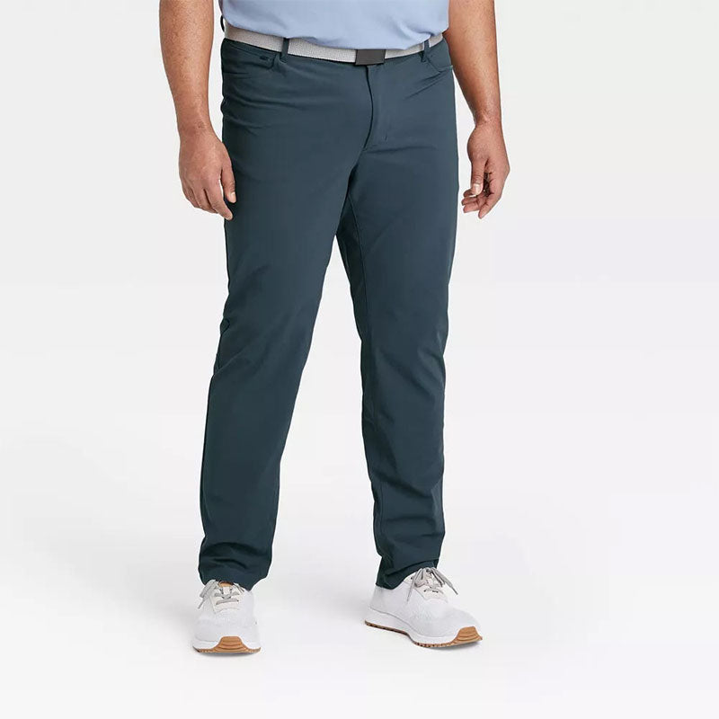 Quick-Dry Winter Golf Pants for Men with Stretch Polyester-Spandex