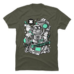 Men's Robot Pattern Print Tee