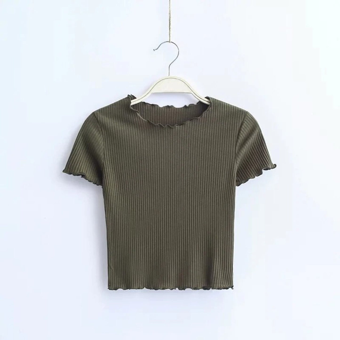 Women's Pure Color Slim Fit Tee