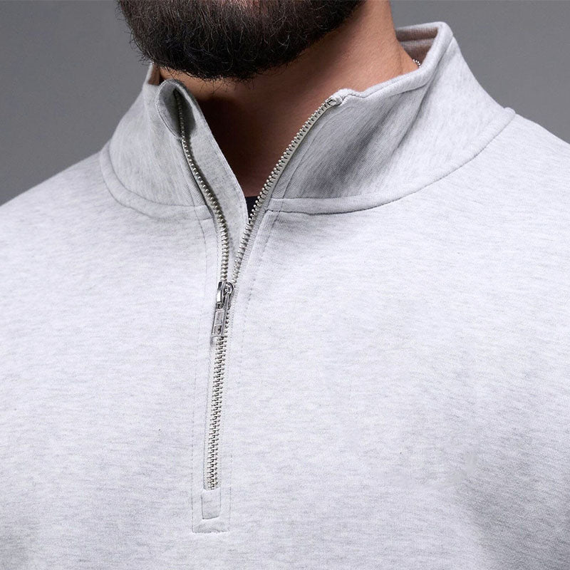 Custom 1 4 Zip Pullover with Pockets in Cotton-Blend Fleece
