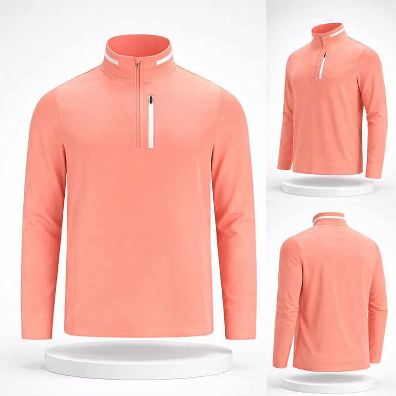 Custom 1/4 zip pullovers in Heavyweight Stretch Jersey