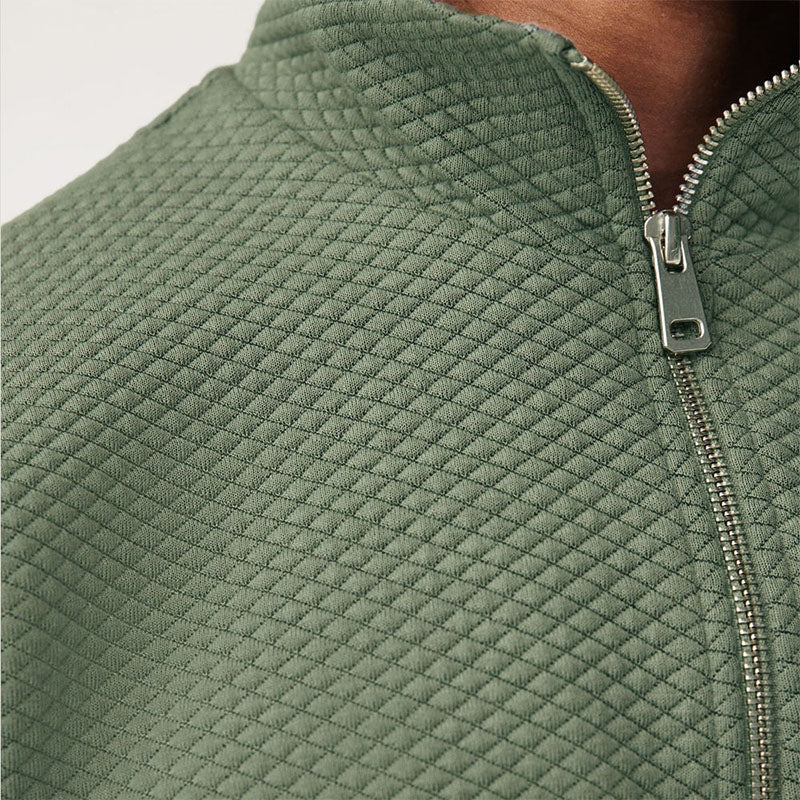 Custom 1 4 zip pullovers in Heavyweight Textured Cotton