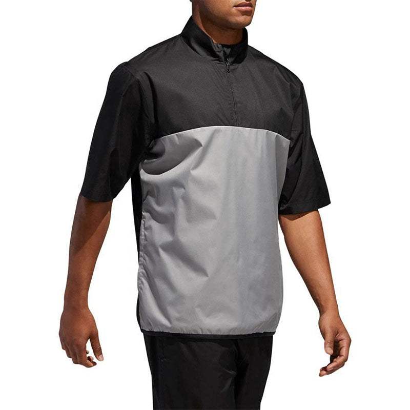 Custom 1 4 Zip Windbreaker Pullover with Short Sleeves