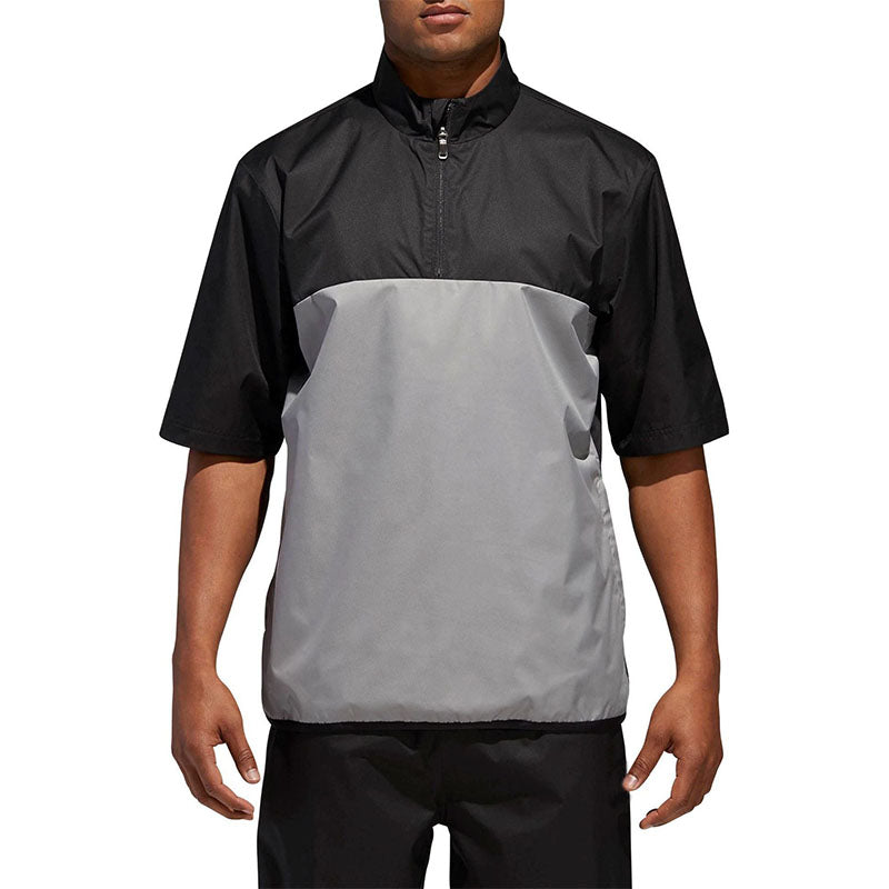 Custom 1 4 Zip Windbreaker Pullover with Short Sleeves