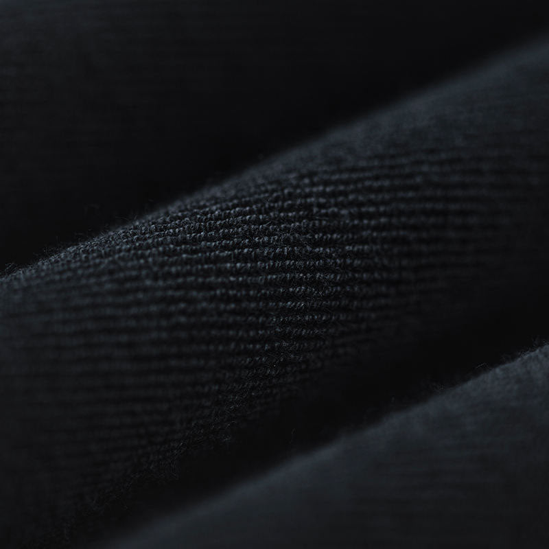 Custom Black Cotton Fleece Crewneck Sweatshirt Manufacturer