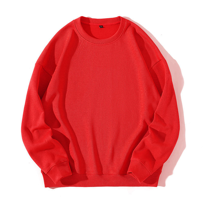 Custom Black Crewneck Sweater in 330 GSM Cotton-Stretch Fabric