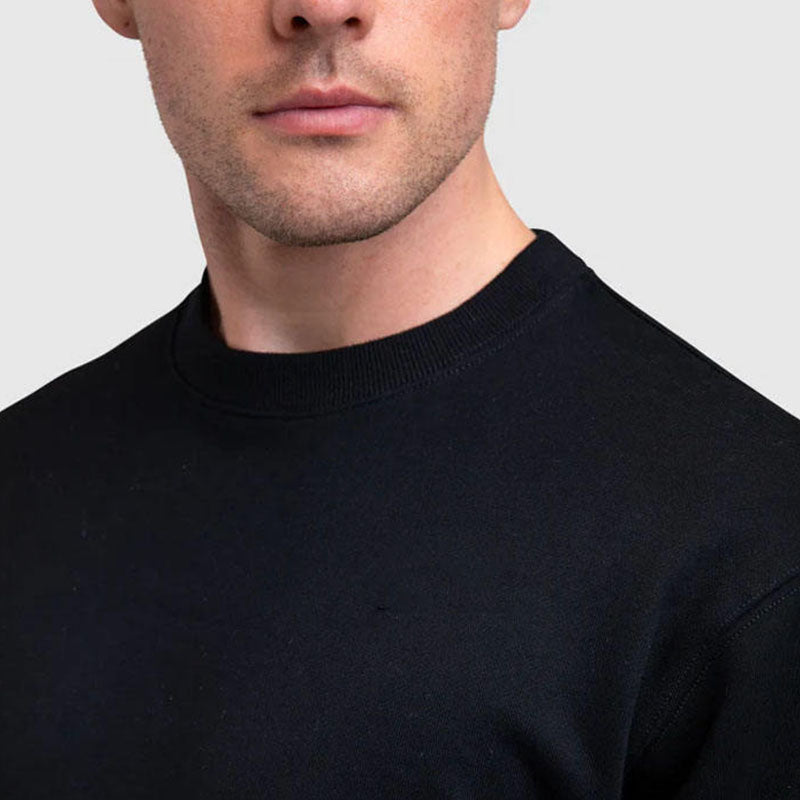 Custom Black Crewneck Sweatshirt for OEM Brand & Teamwear Programs