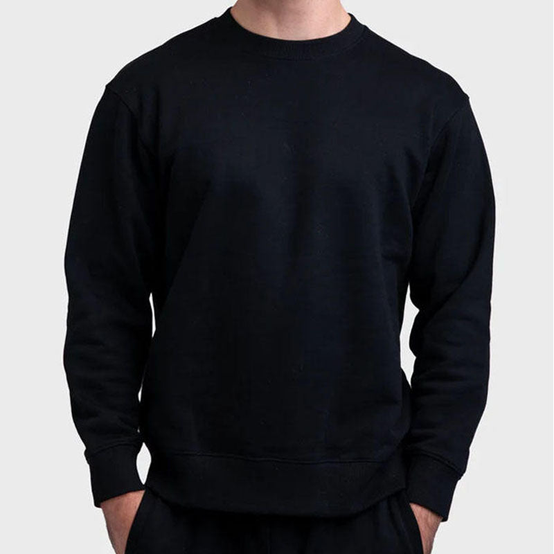 Custom Black Crewneck Sweatshirt for OEM Brand & Teamwear Programs