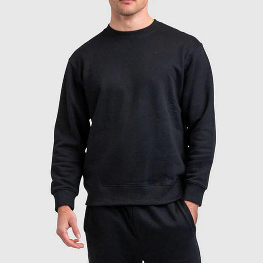 Custom Black Crewneck Sweatshirt for OEM Brand & Teamwear Programs