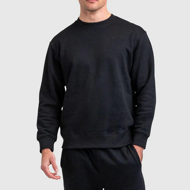 Custom Black Crewneck Sweatshirt for OEM Brand & Teamwear Programs