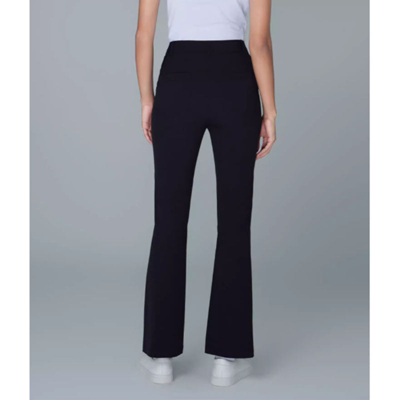 Custom Black Golf Pants for Women with Flared Leg and Stretch Fabric