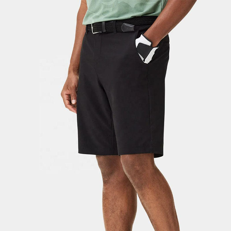 Custom Black Men’s Golf Shorts – Elastic Waist Quick-Dry