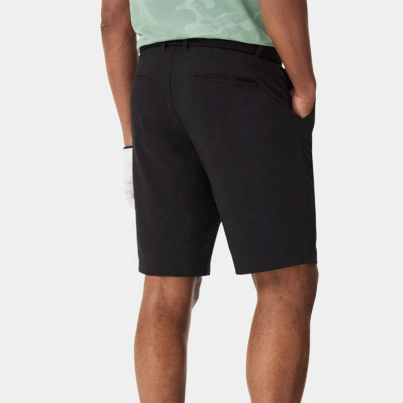 Custom Black Men’s Golf Shorts – Elastic Waist Quick-Dry