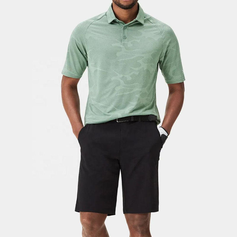 Custom Black Men’s Golf Shorts – Elastic Waist Quick-Dry