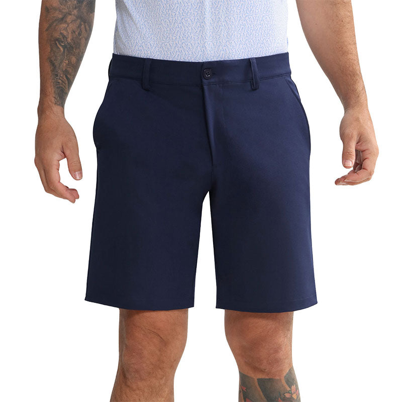 Custom Black Men’s Golf Shorts – Elastic Waist Quick-Dry