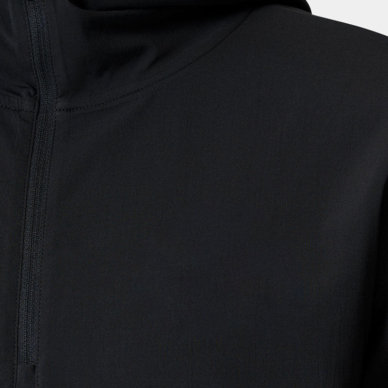 Custom 430 GSM Black Quarter-Zip Golf Hoodie with Zip Pockets