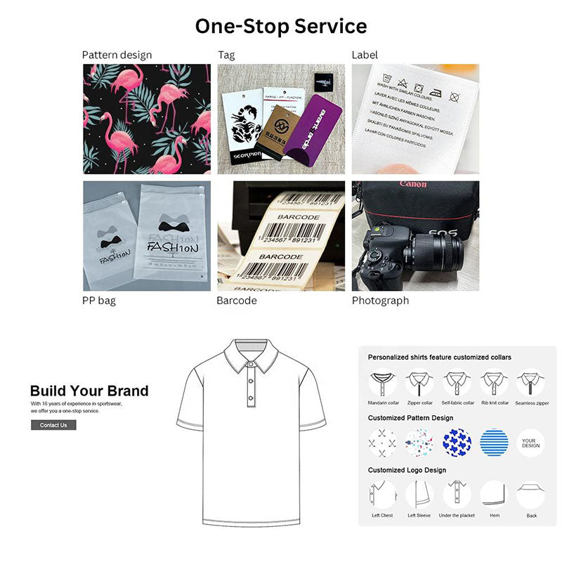 Custom Blue Golf Polo Shirts with Contrast Collar Detail