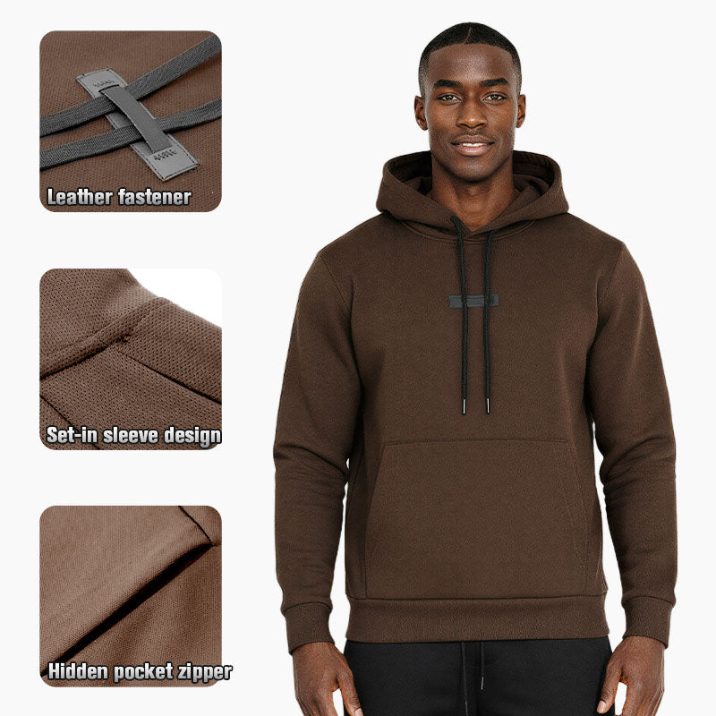Custom Brown Golf Hoodie | 320 GSM Oversized Fleece Pullover