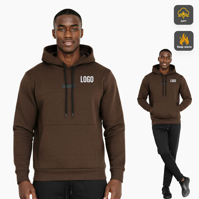 Custom Brown Golf Hoodie | 320 GSM Oversized Fleece Pullover