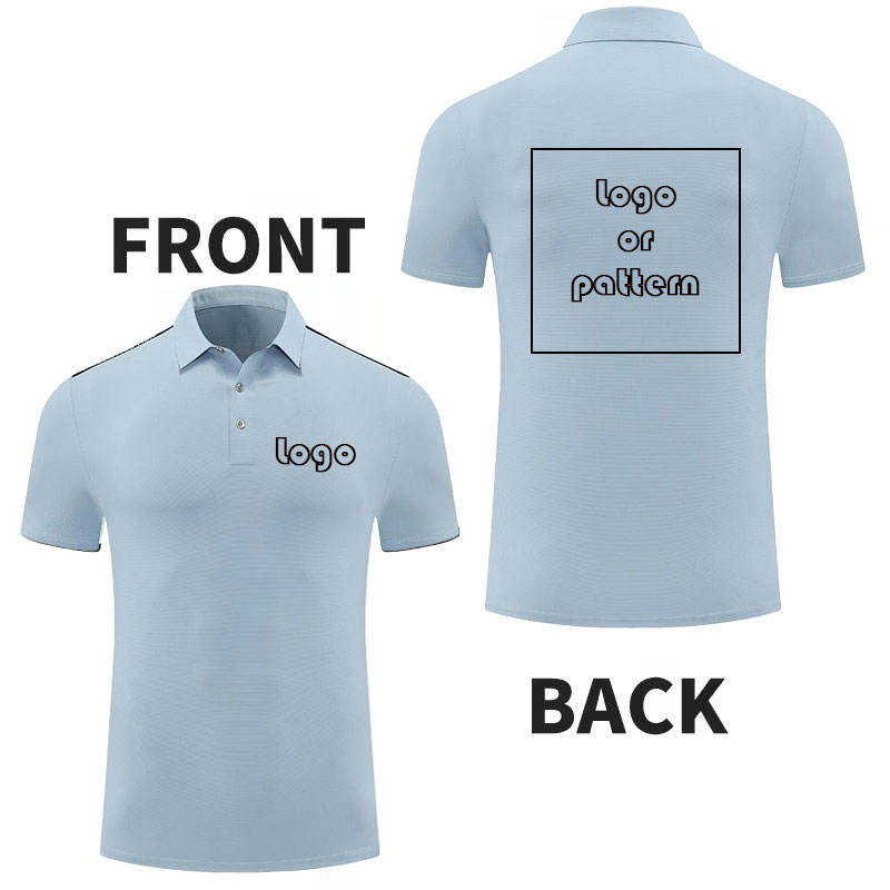 Custom Button Down Golf Polo in 165 GSM High-Stretch Jersey