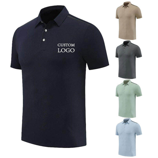 Custom Button Down Golf Polo in 165 GSM High-Stretch Jersey