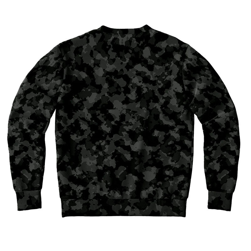 Custom Camo Crewneck Pullover Sweatshirt for OEM Streetwear & Golf Lifestyle