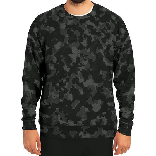 Custom Camo Crewneck Pullover Sweatshirt for OEM Streetwear & Golf Lifestyle