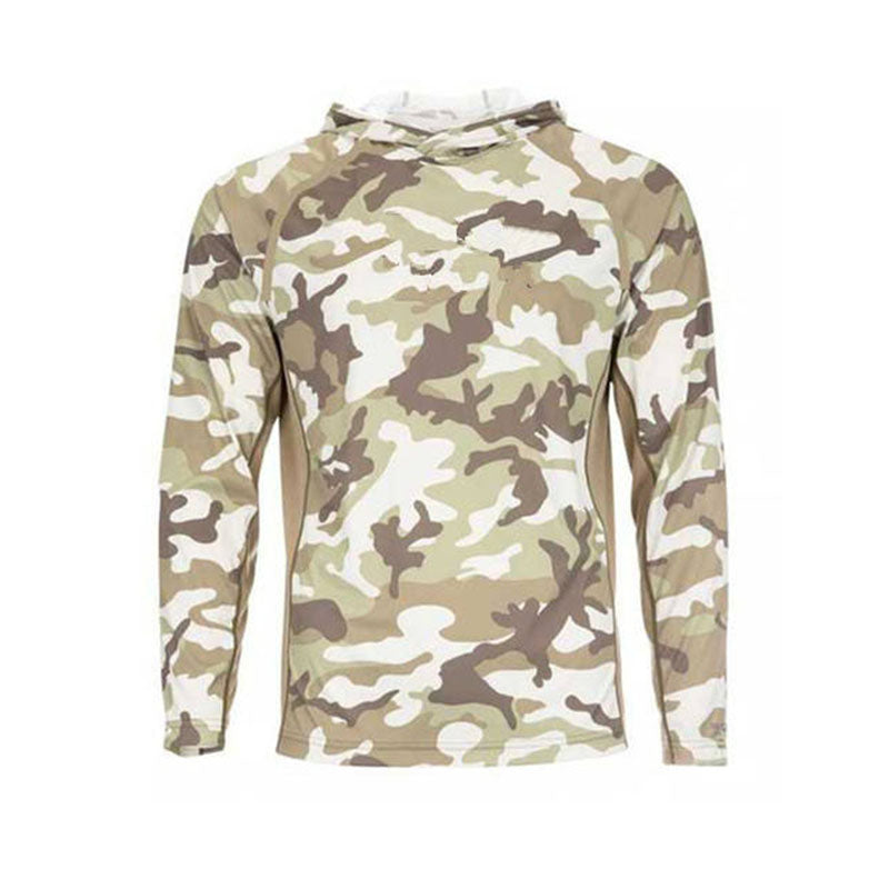 Custom Camo Golf Hoodie with Printed Raglan Sleeves for Private Label
