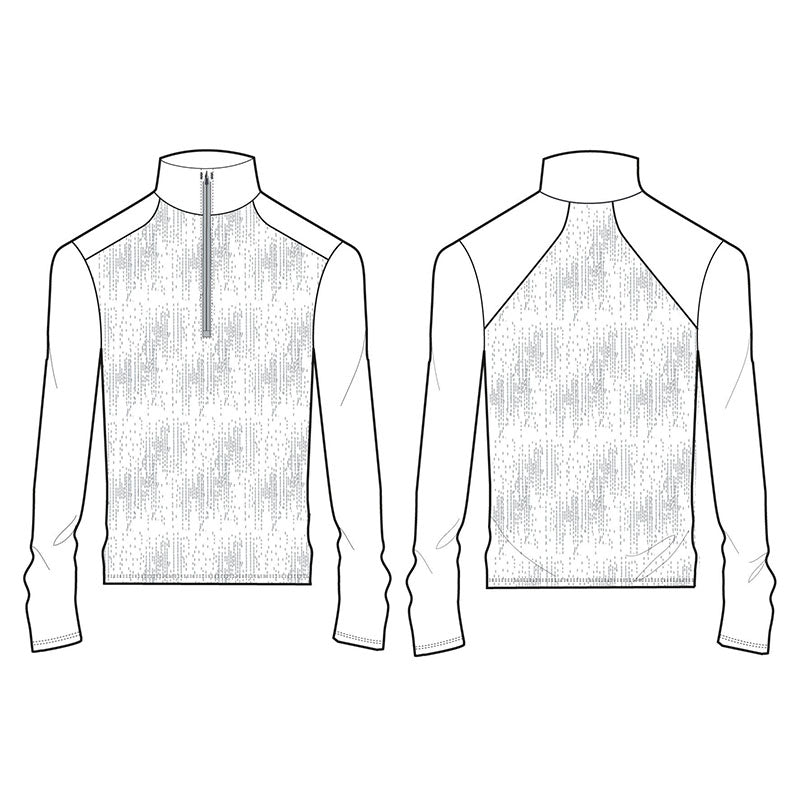 Custom comfort colors 1 4 zip pullover with Printed Performance Panel