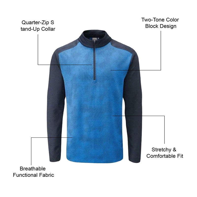 Custom comfort colors 1 4 zip pullover with Printed Performance Panel