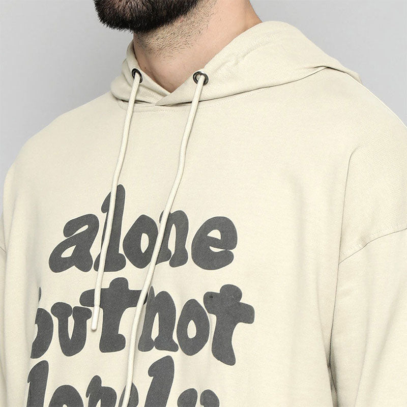 Custom Cream Golf Hoodie in 100% Cotton Fleece for Private Label