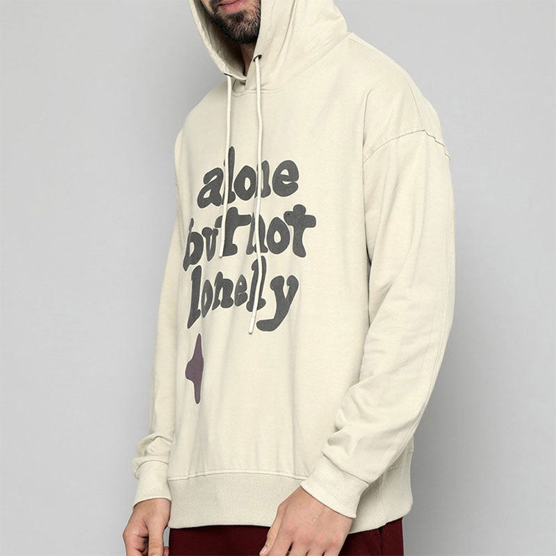 Custom Cream Golf Hoodie in 100% Cotton Fleece for Private Label