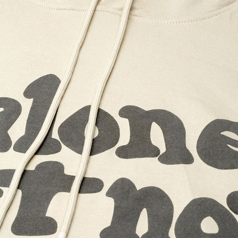 Custom Cream Golf Hoodie in 100% Cotton Fleece for Private Label