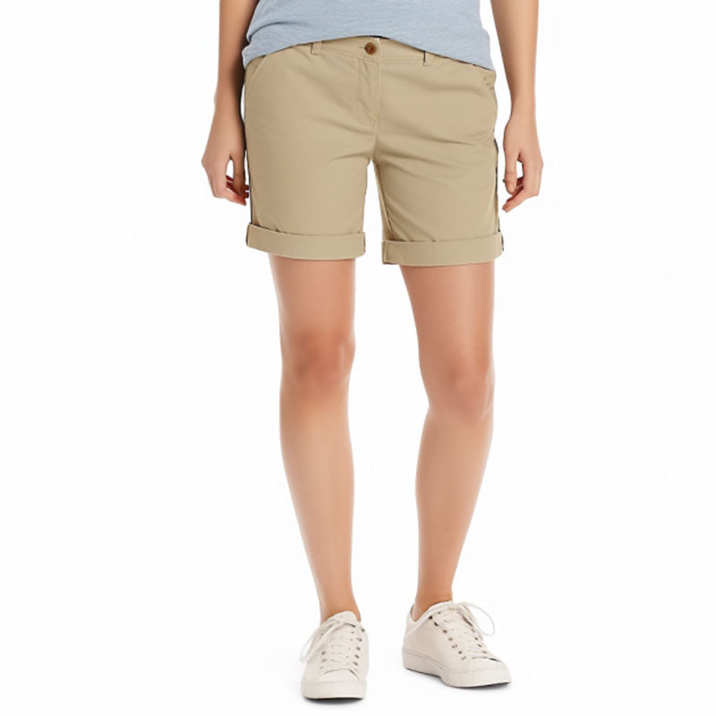 Custom Female Printed Bermuda Golf Shorts – OEM Polyester