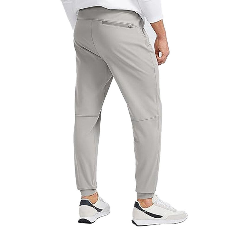 Custom Fleece Lined Golf Pants with Drawstring Waist and Ribbed Cuffs