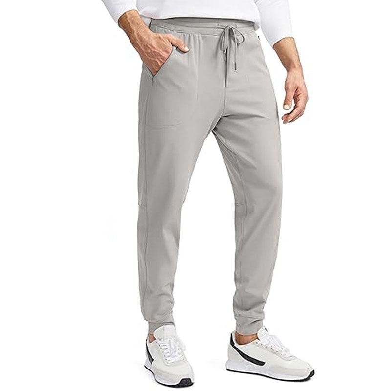 Custom Fleece Lined Golf Pants with Drawstring Waist and Ribbed Cuffs