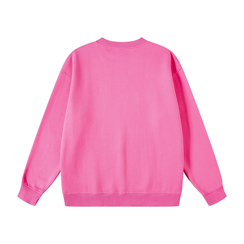 Custom Garment-Dyed Cotton Crewneck Sweatshirt Manufacturer