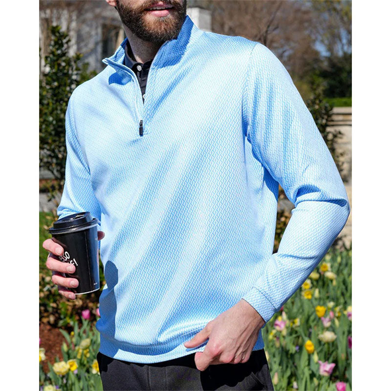 Custom Golf 1/4 Zip Pullover | Stretch Polyester OEM Manufacturer