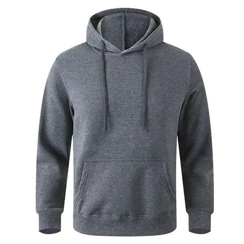Custom Golf Hoodie Grey in 300 GSM Cotton-Spandex Fleece