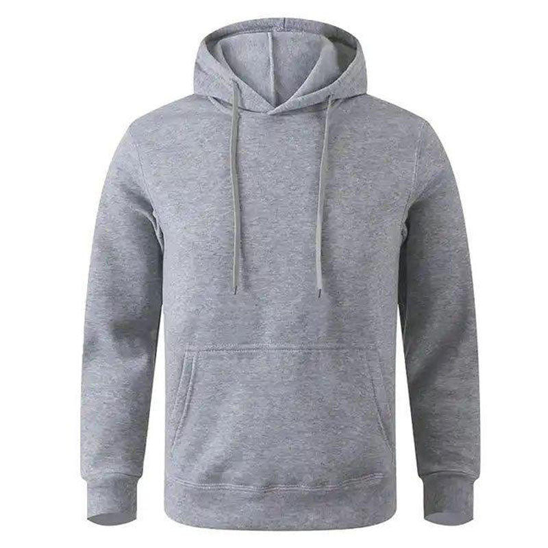 Custom Golf Hoodie Grey in 300 GSM Cotton-Spandex Fleece